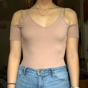 Light pink body suit